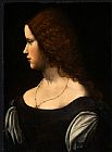 Leonardo da Vinci Portrait Of A Young Lady painting